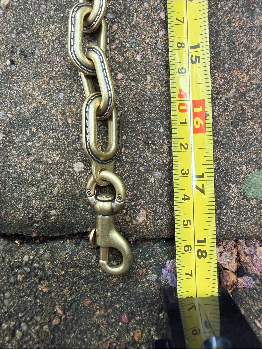 Coach Gold Tone Chunky Chain Replacement Shoulder Strap 18” - Picture 7 of 7